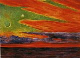 Diego Rivera Famous Paintings - Atardecer en Acapulco